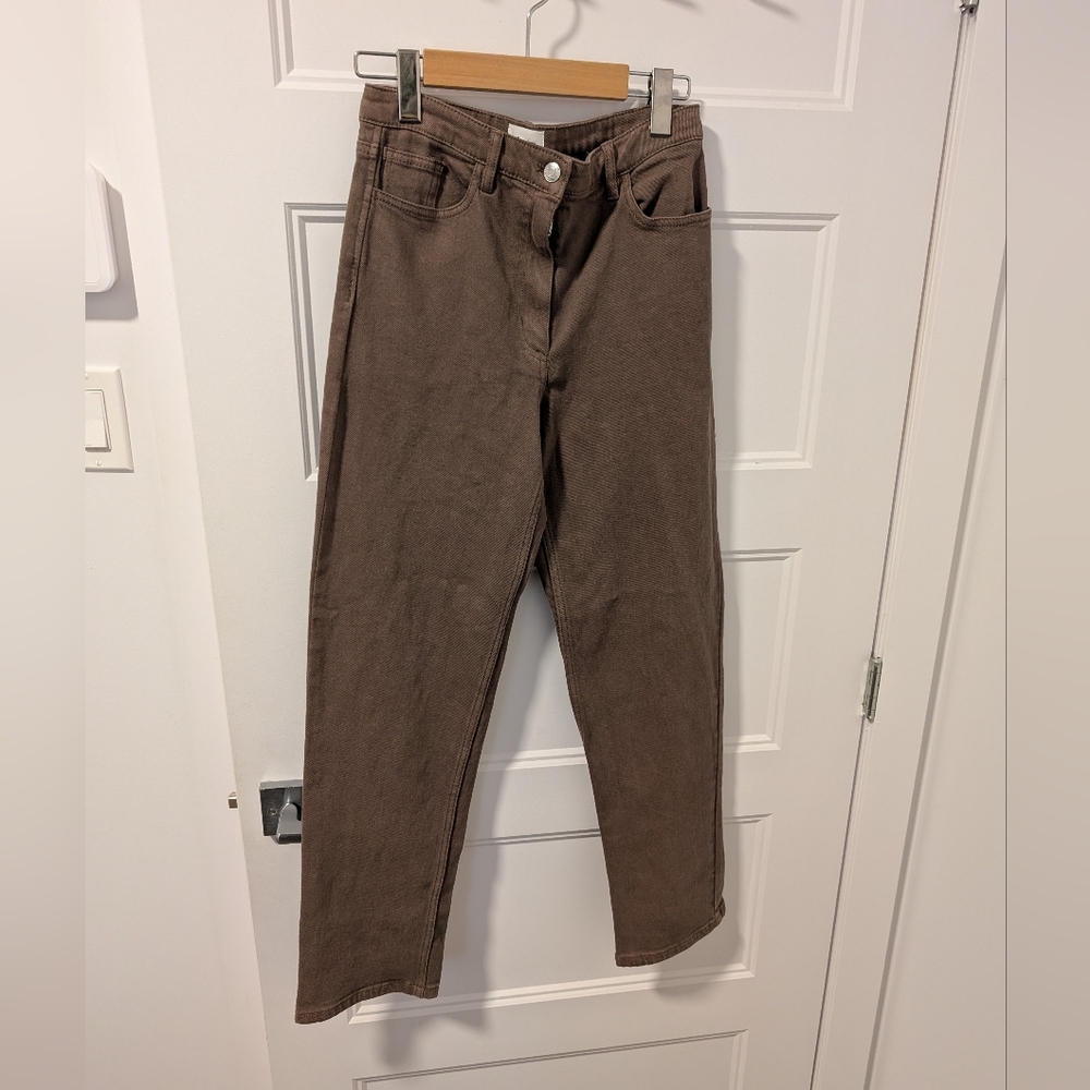 Wilfred Free/Brown Straight-Leg Jeans Sz 4